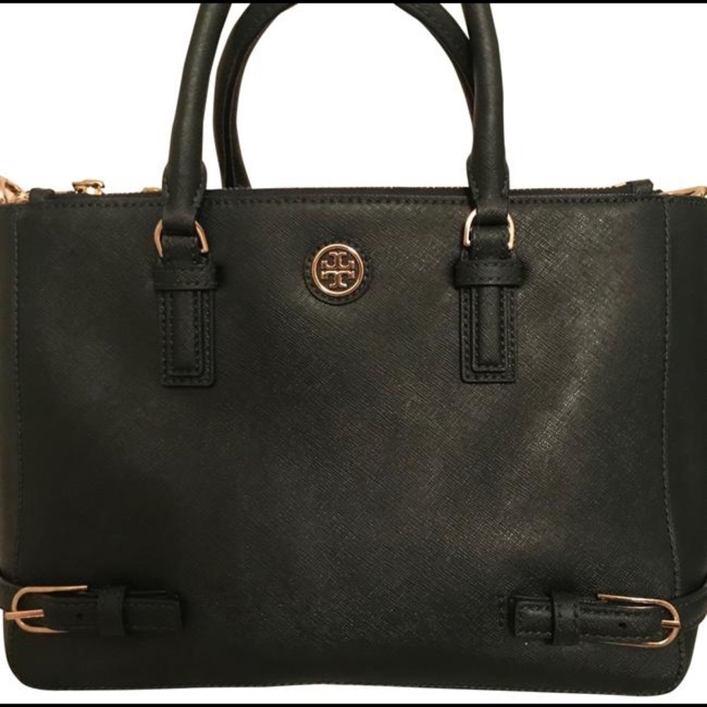 Tory Burch Robinson Saffiano Leather Zip Tote